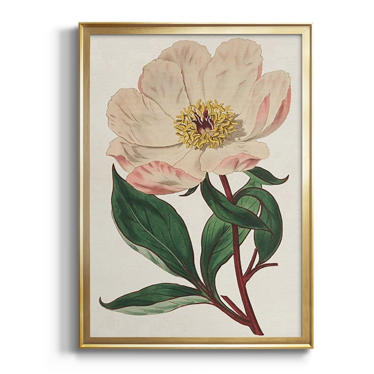 Pink Floral Mix VII - Modern Framed Canvas Print