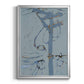 Wires VI - Modern Framed Canvas Print