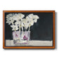 White Flowers in Fuchsia II Premium Framed Canvas- Ready to Hang