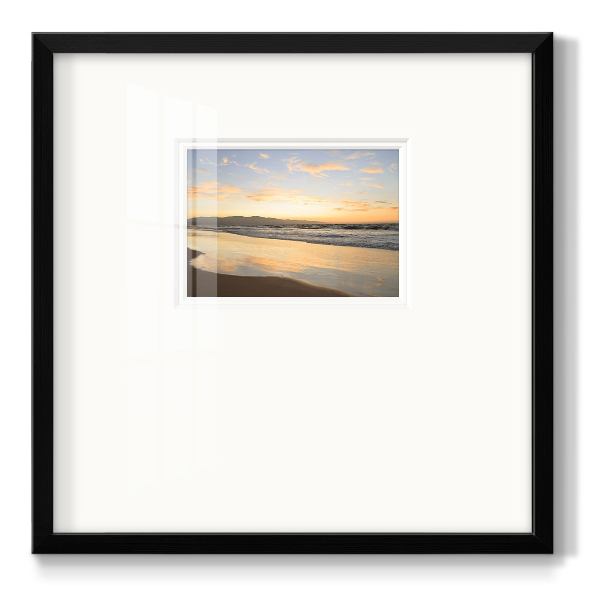 Peaceful Shore - Double Matboard Framed Print