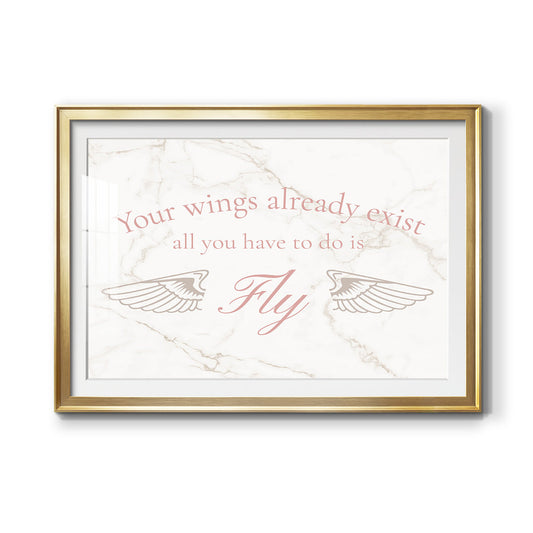 Wings Exist Premium Framed Print - Ready to Hang