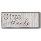 Give Thanks - Floater Framed Canvas Print