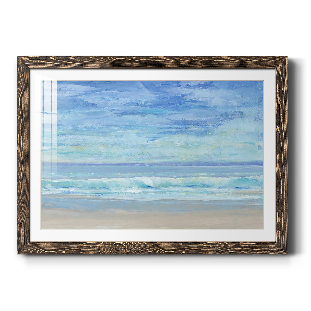 Rolling Surf I - Barnwood Framed Art Print
