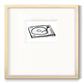 Vinyl Sketch - Double Matboard Framed Print