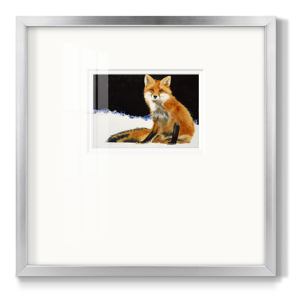 Fox - Double Matboard Framed Print