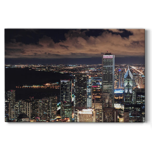 Chicago Aerial V - Gallery Wrapped Canvas