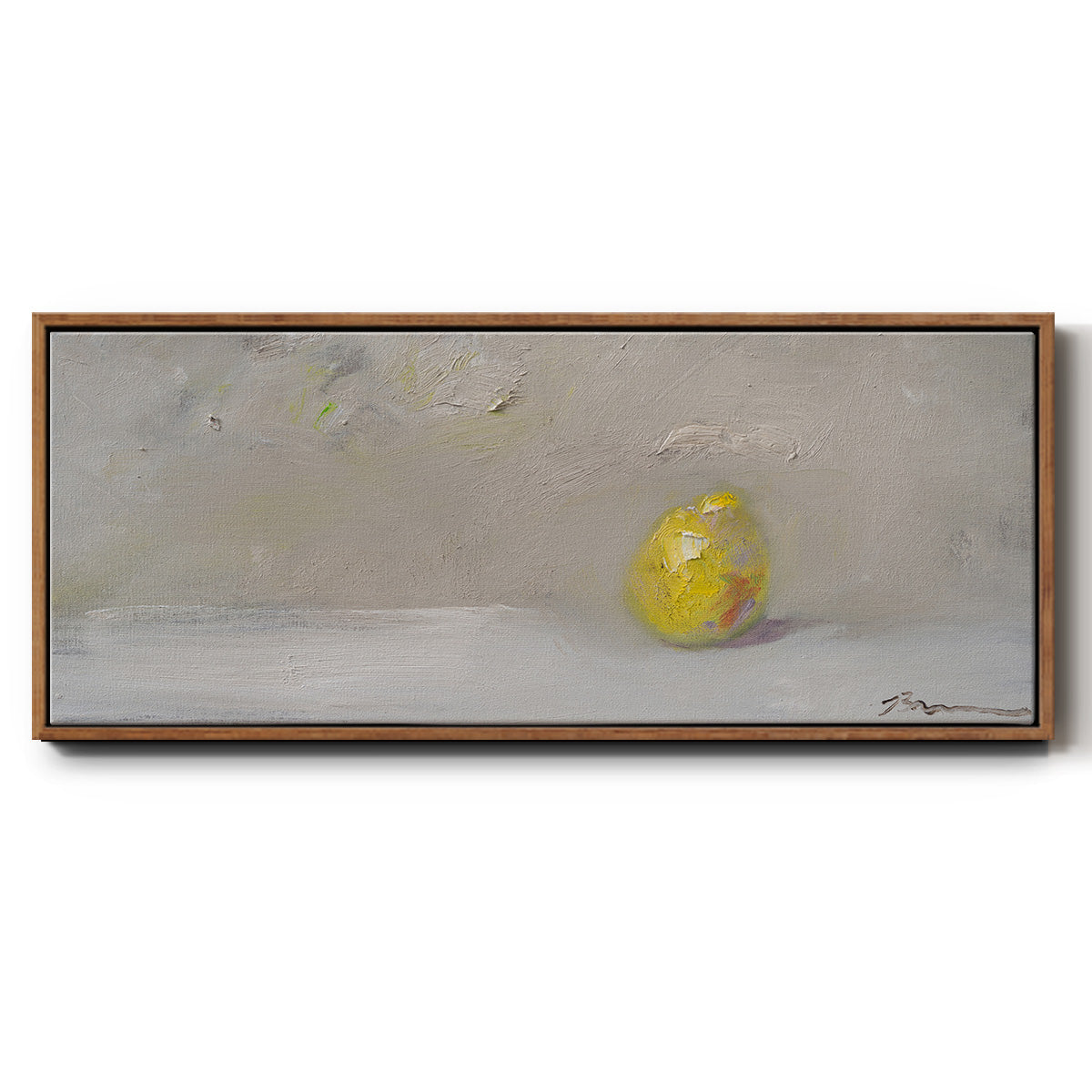 Lemon-Lime - Floater Framed Canvas Print