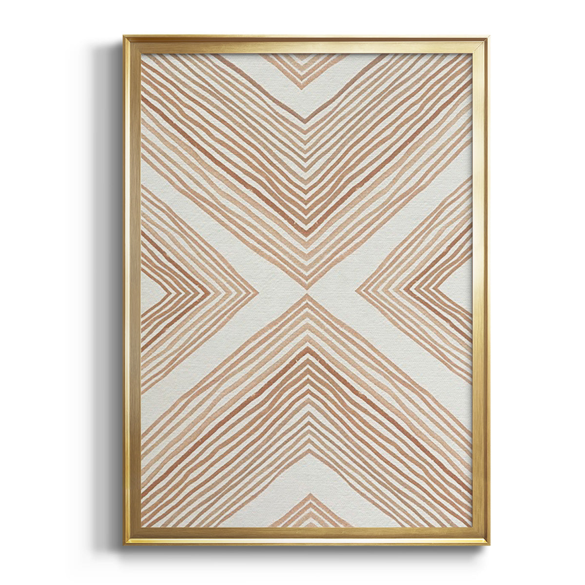 Diametric Clementine II - Modern Framed Canvas Print
