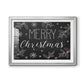 Merry Christmas Chalkboard - Modern Framed Art Print