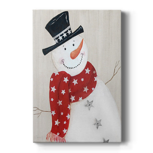 Festive Snowman I - Canvas Art Print