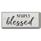 Simply - Floater Framed Canvas Print