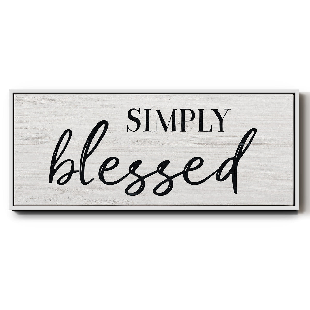 Simply - Floater Framed Canvas Print