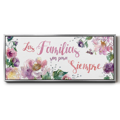Familias Siempre - Floater Framed Canvas Print