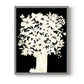 Floral Silhouette - Restickable Framed Art Print
