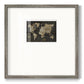 Safari World Map - Double Matboard Framed Print