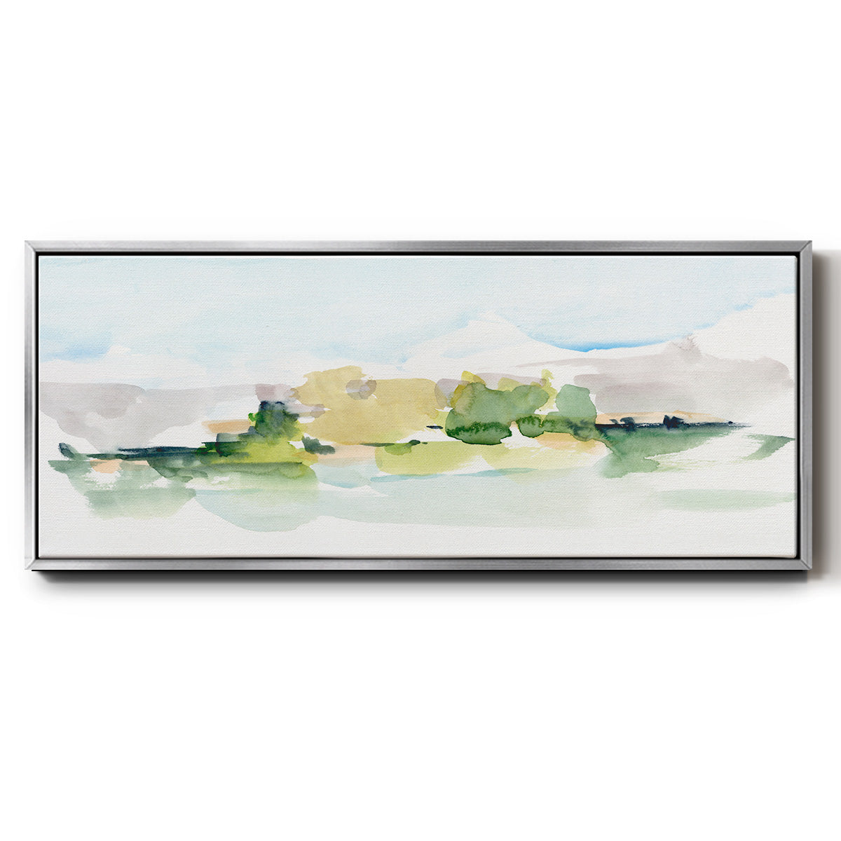 Tangerine Sunset I - Floater Framed Canvas Print