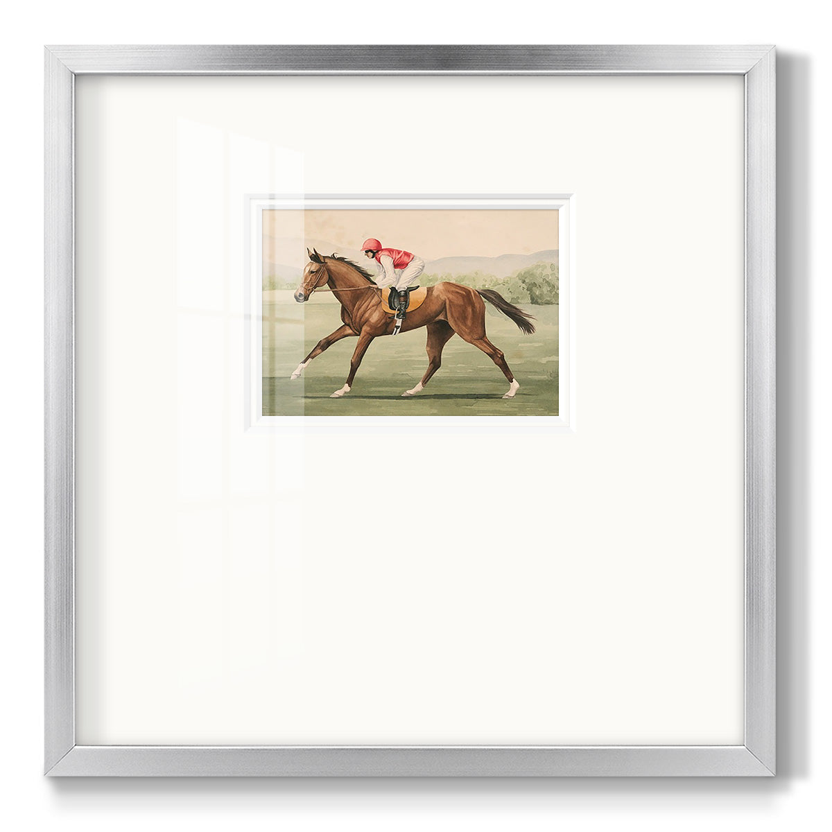 Vintage Equestrian I - Double Matboard Framed Print