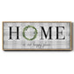 Home is Our Happy Place - Floater Framed Canvas Print