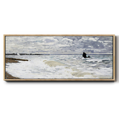 The Sea at Le Havre, 1868 - Floater Framed Canvas Print
