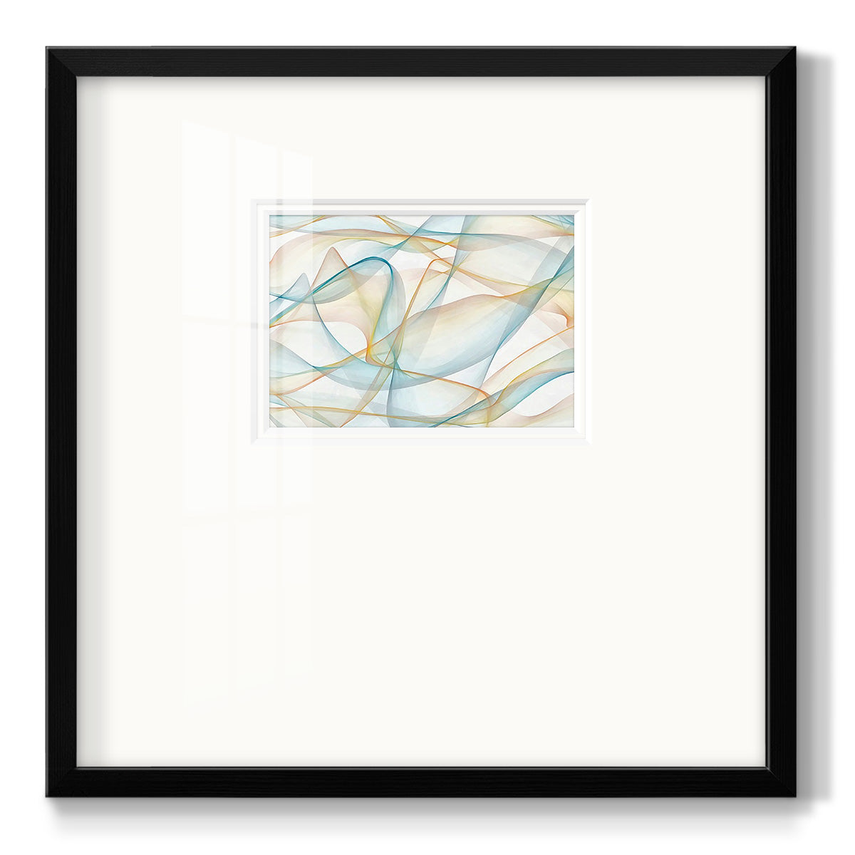 Curves and Waves V - Double Matboard Framed Print