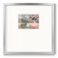 Vase of Pink Flowers VI - Double Matboard Framed Print