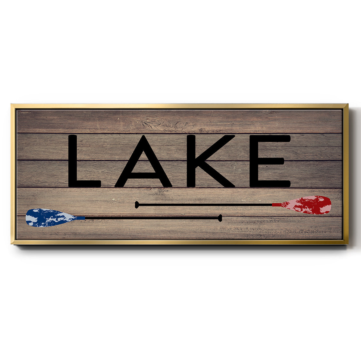 Lake Paddles - Floater Framed Canvas Print