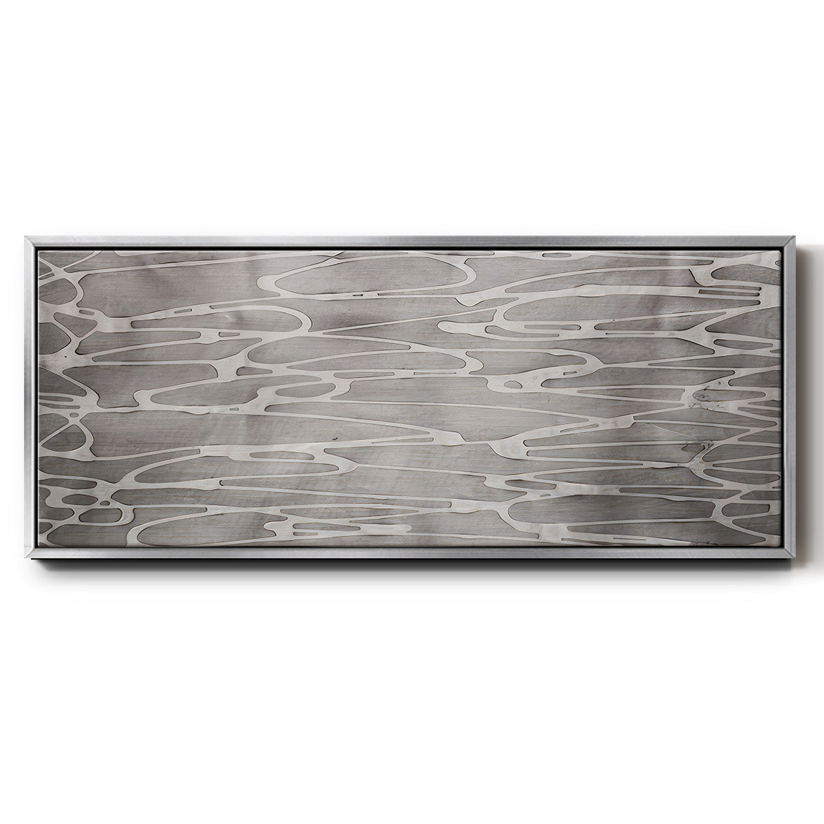 Slate Abstract - Floater Framed Canvas Print