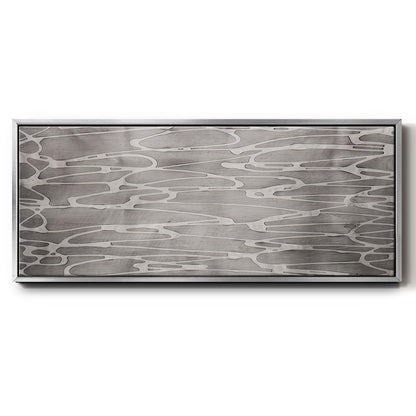 Slate Abstract - Floater Framed Canvas Print