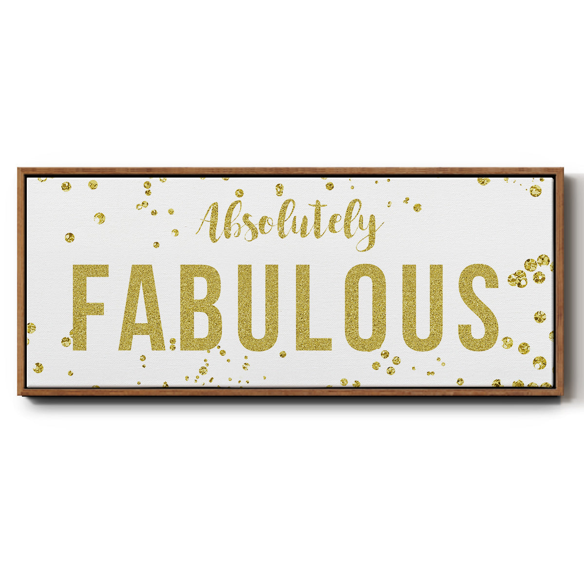 Fabulous - Floater Framed Canvas Print