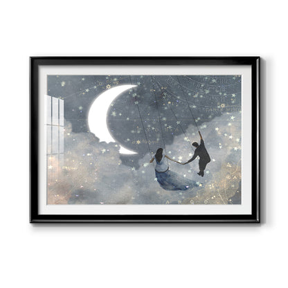 Celestial Love I - Modern Framed Art Print