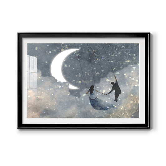 Celestial Love I - Modern Framed Art Print