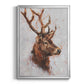 Stag Study II - Modern Framed Canvas Print