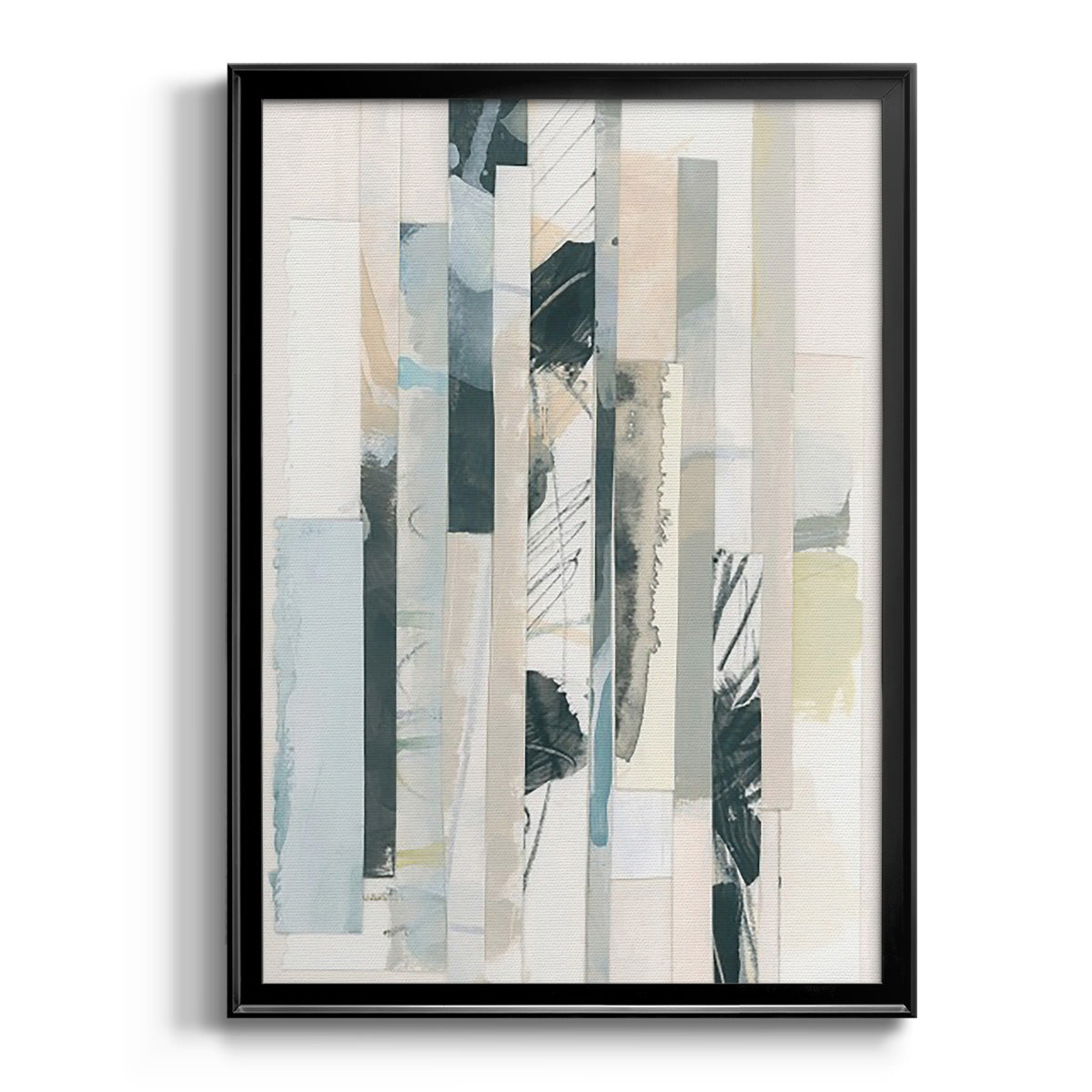 Paper Strata II - Modern Framed Canvas Print