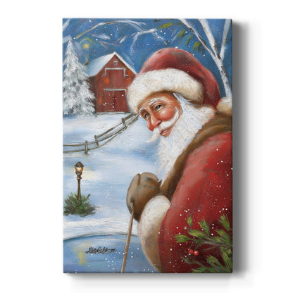 Pale Winter Fir Serenade - Canvas Art Print
