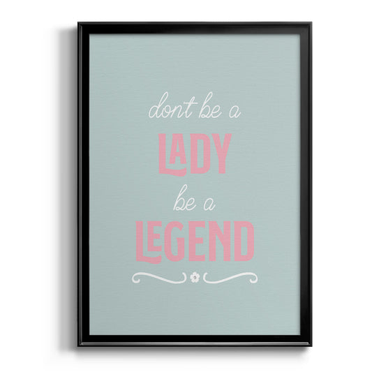 Lady Legend - Modern Framed Canvas Print