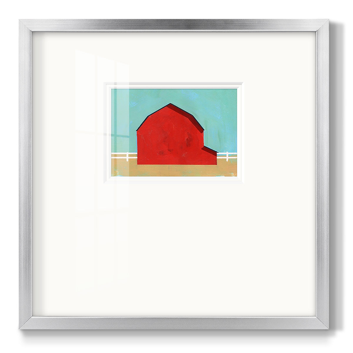 Big Red One I - Double Matboard Framed Print