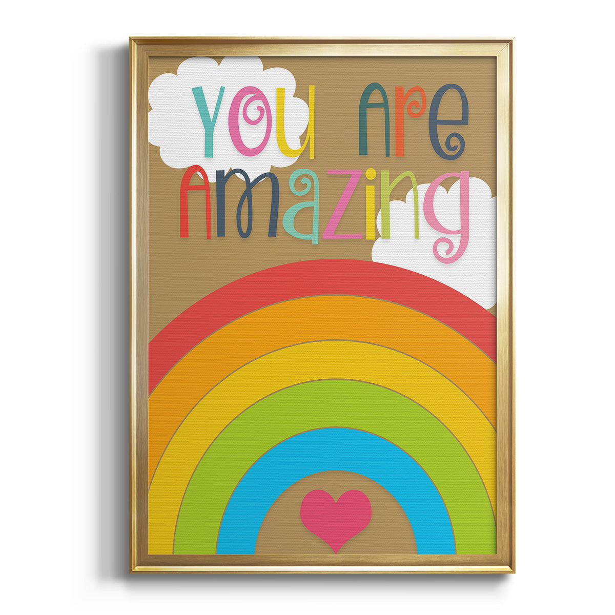 You Are Amazing - Modern Framed Canvas Print