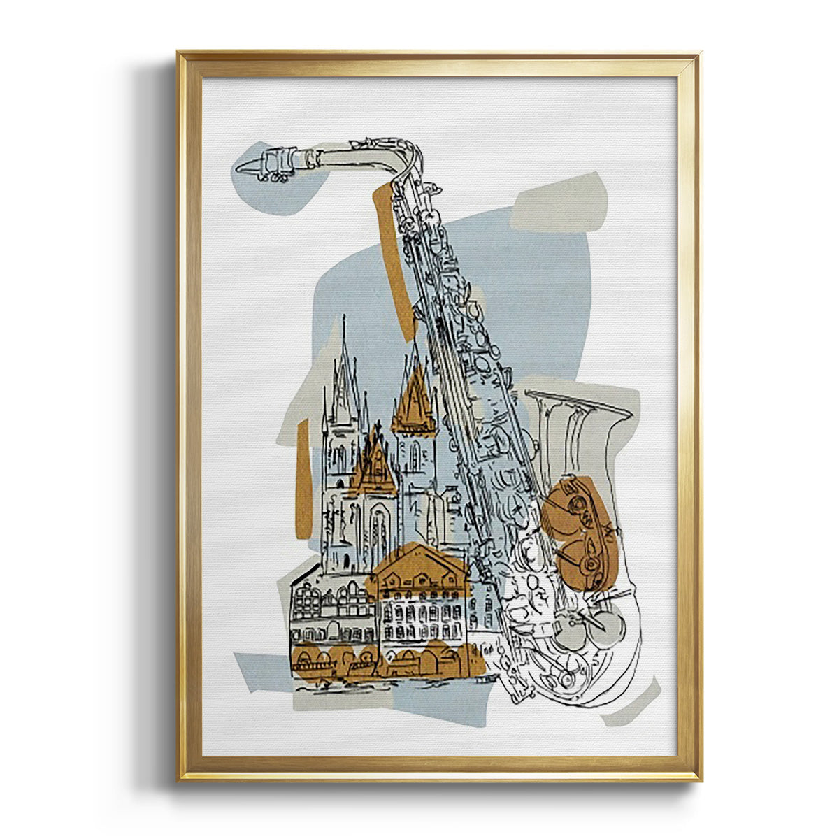 Rehearsal II - Modern Framed Canvas Print