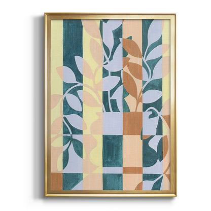 Checkered Cutting I - Modern Framed Canvas Print