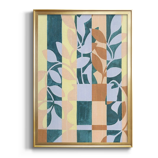 Checkered Cutting I - Modern Framed Canvas Print