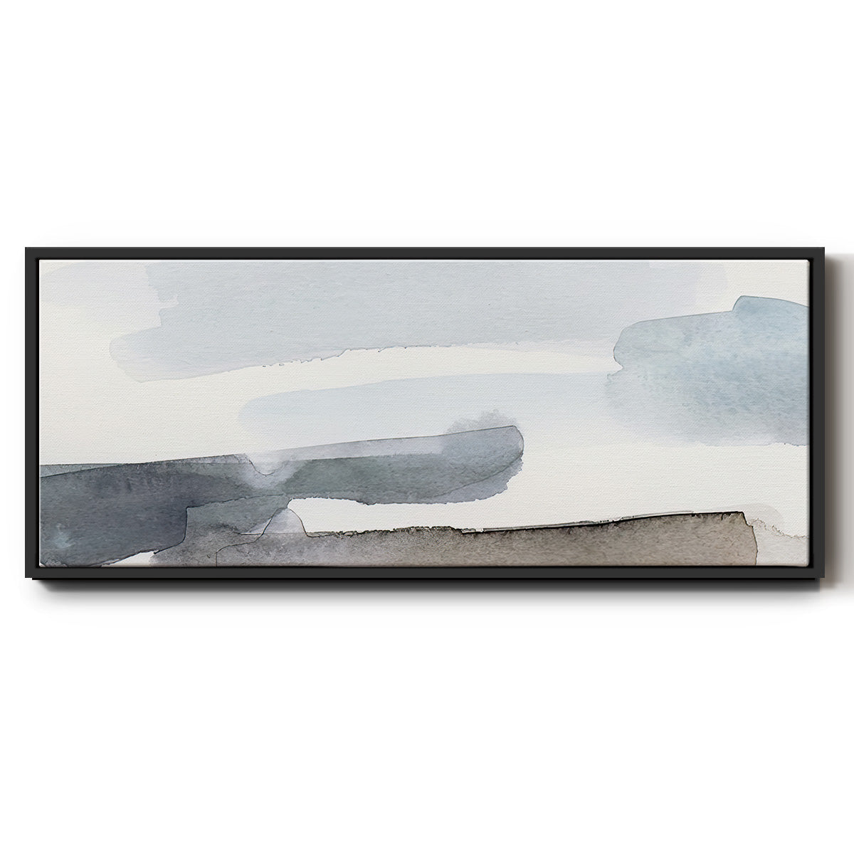 Coastal Tones IV - Floater Framed Canvas Print
