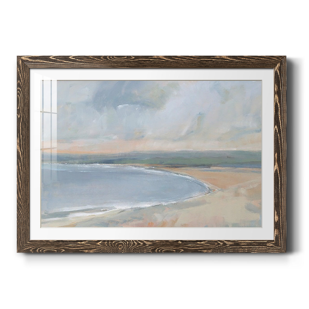 Coastal Study II - Barnwood Framed Art Print