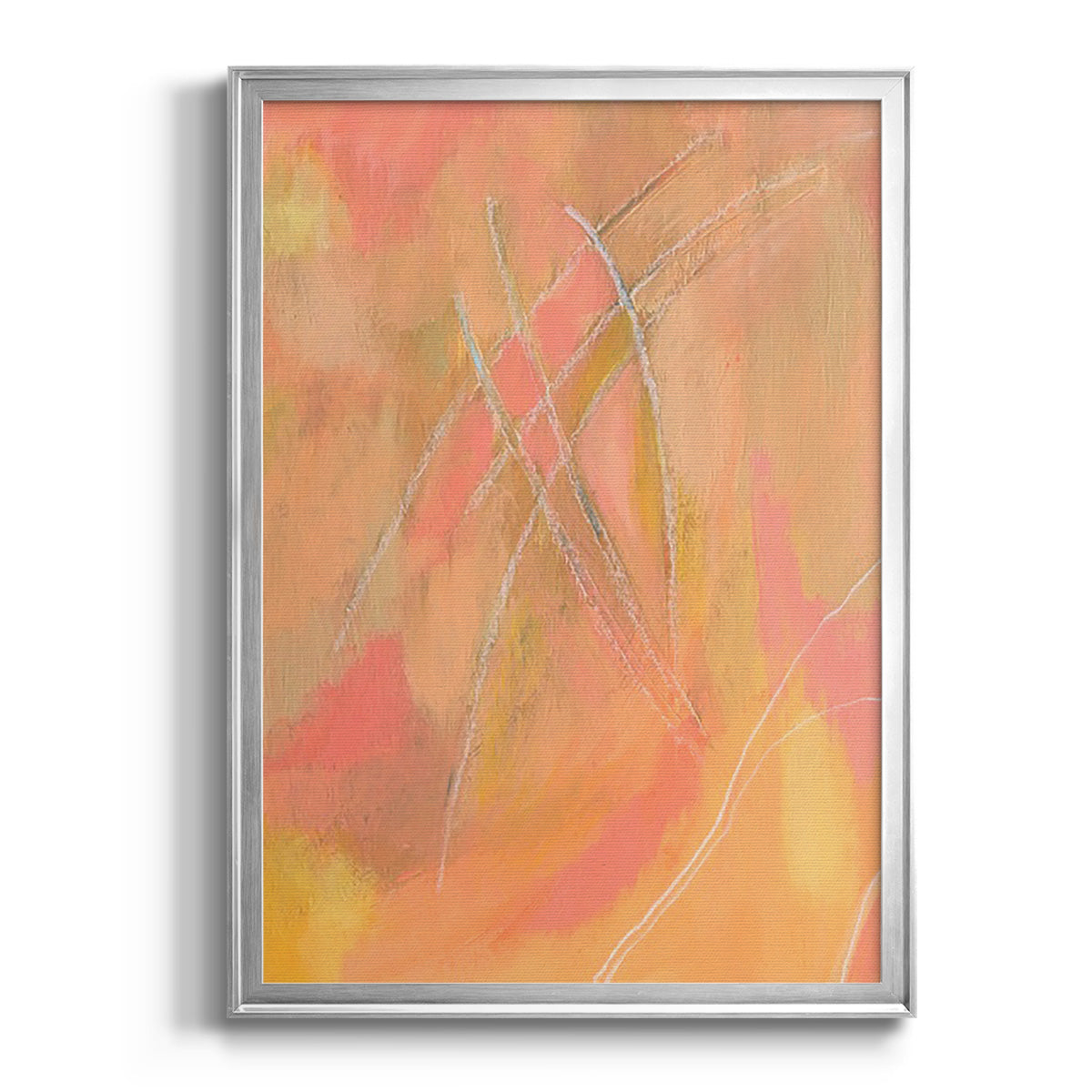 Peach Bliss IV - Modern Framed Canvas Print