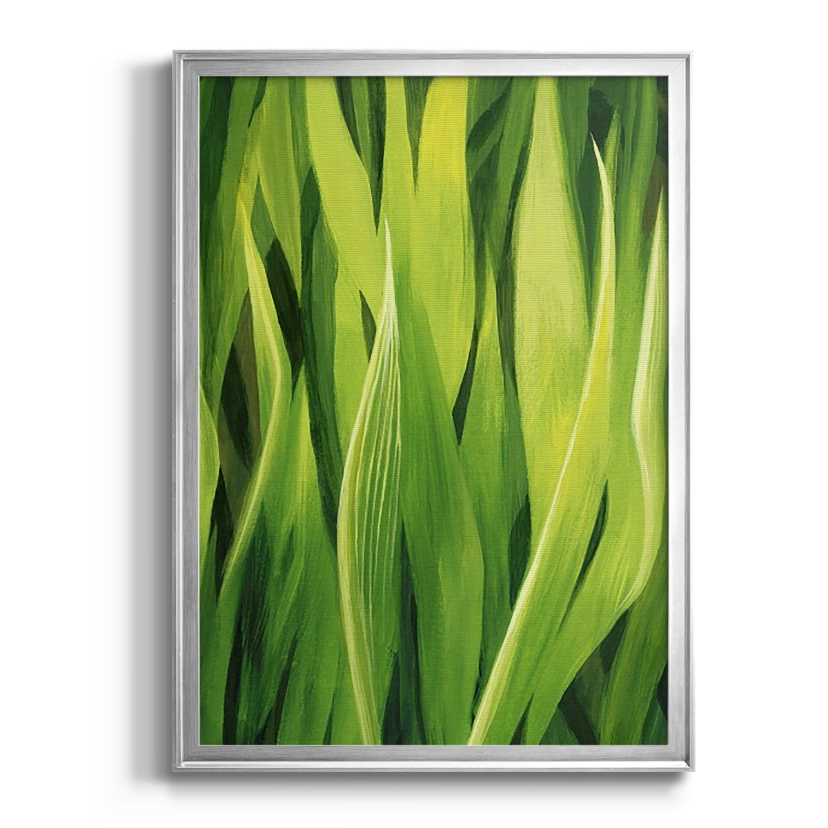 Blades of Grass II - Modern Framed Canvas Print