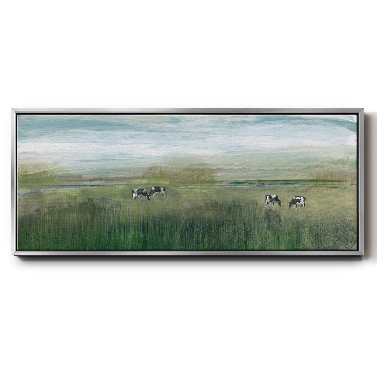Grazing In Shandelee - Floater Framed Canvas Print