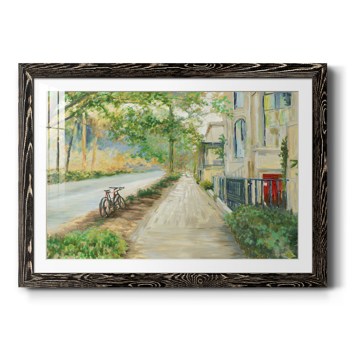 Sunny Side Of The Street - Barnwood Framed Art Print