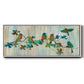 Birds on Branch - Floater Framed Canvas Print