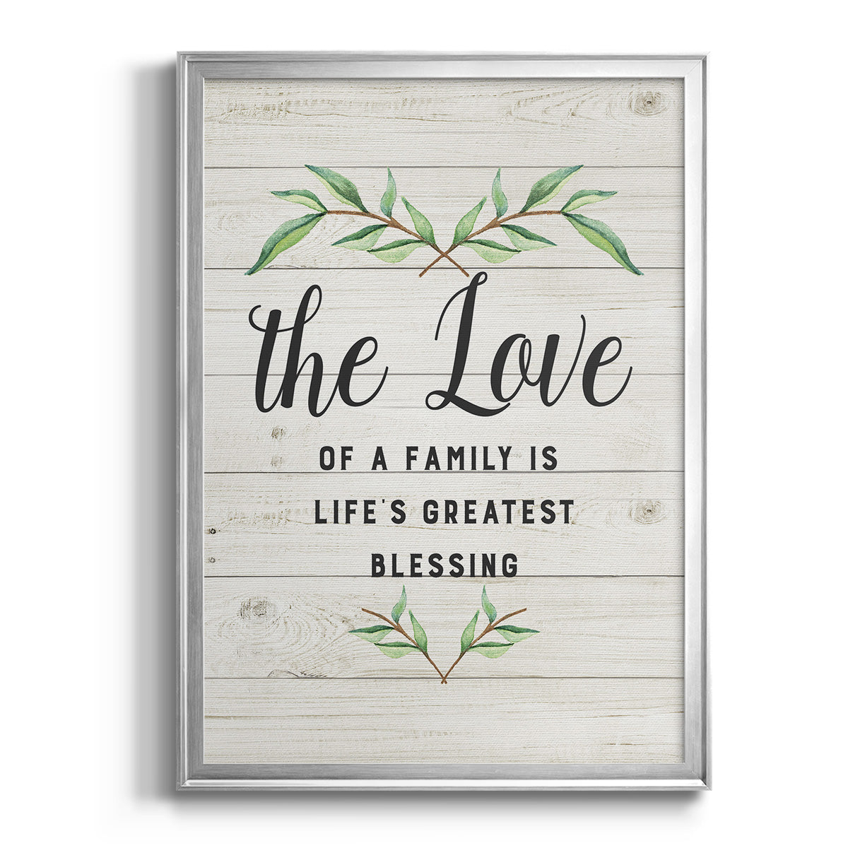 Love of a Family - Modern Framed Canvas Print