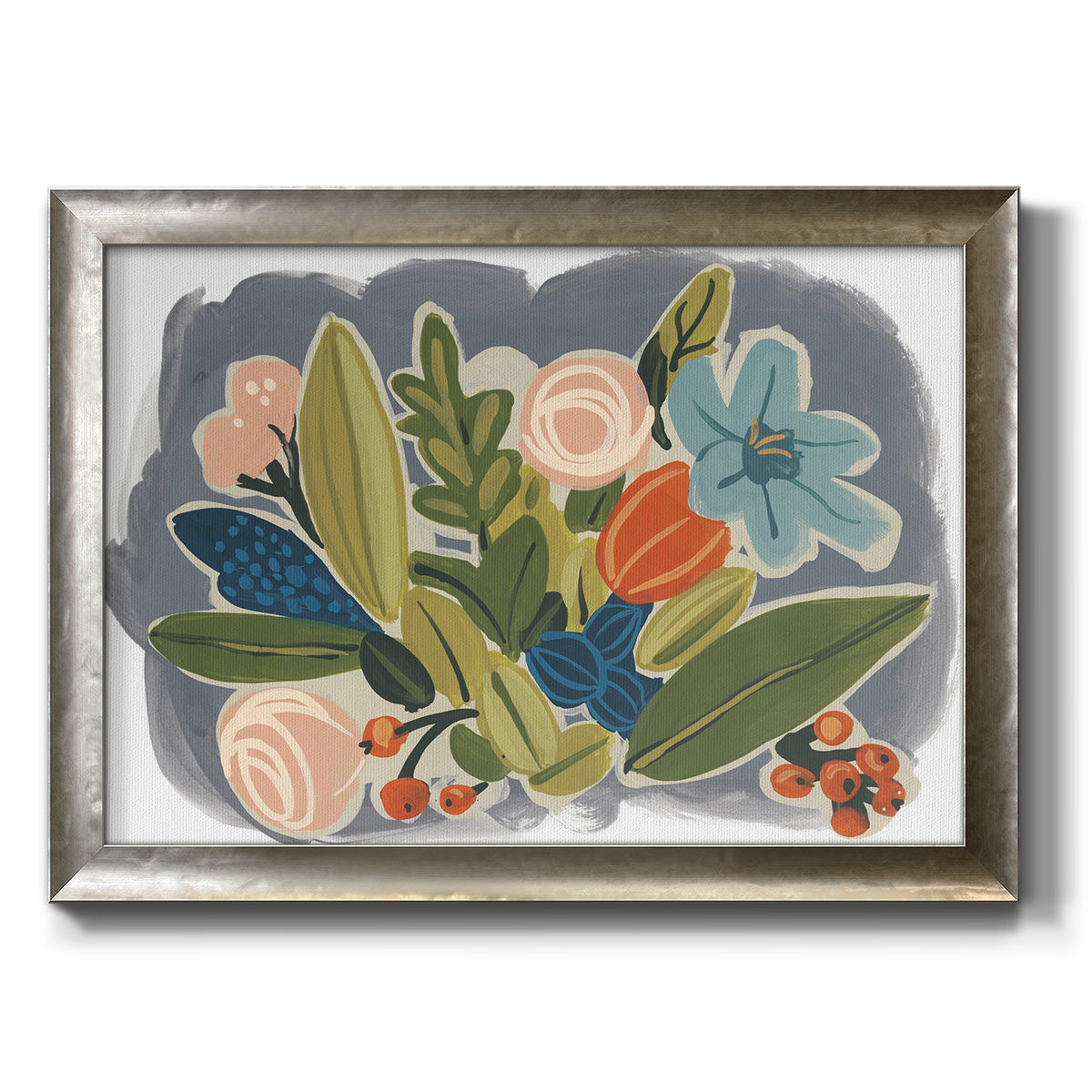 Bright Botany II Premium Framed Canvas- Ready to Hang