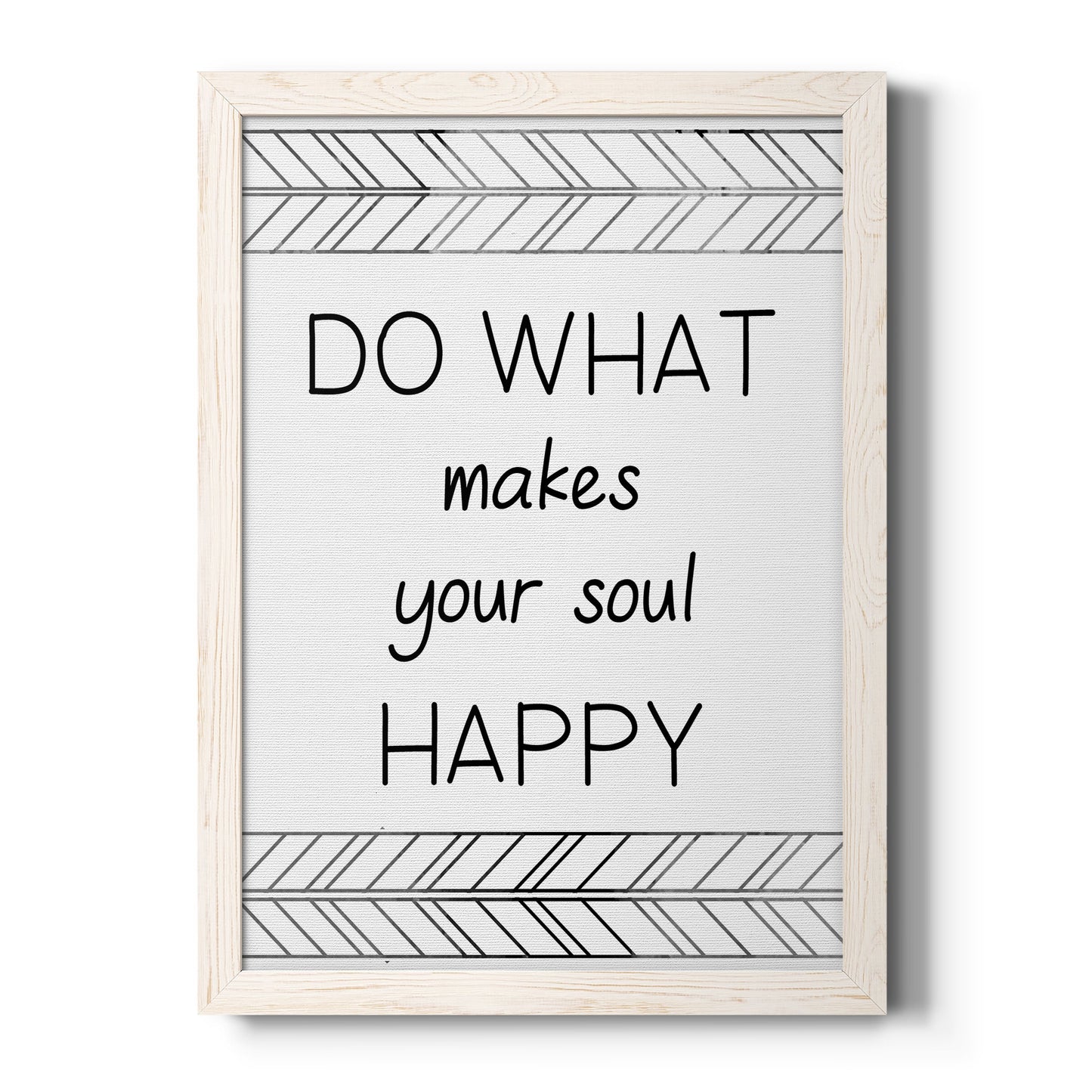 Your Soul Happy - Barnwood Framed Canvas Print